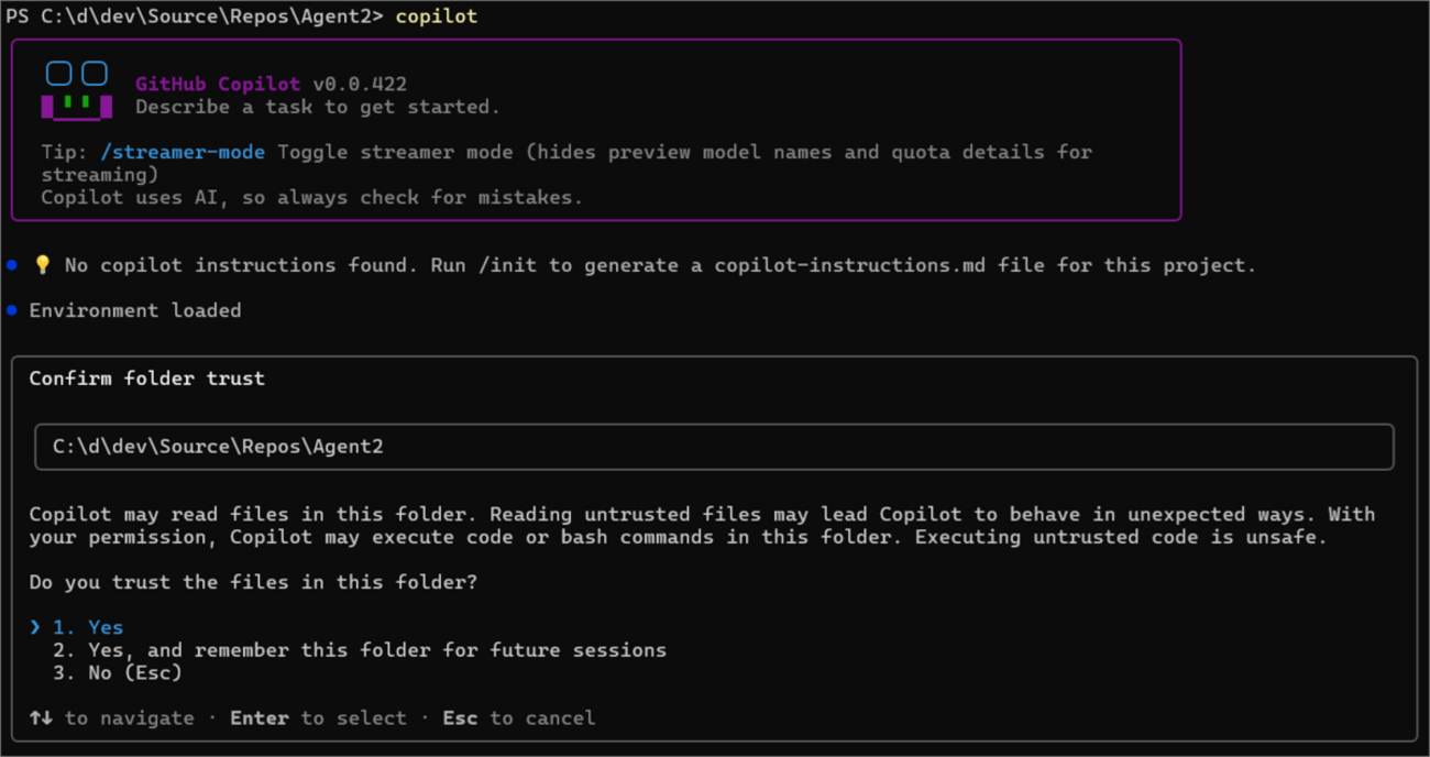 GitHub Copilot CLI をインストールしてみる - rksoftware