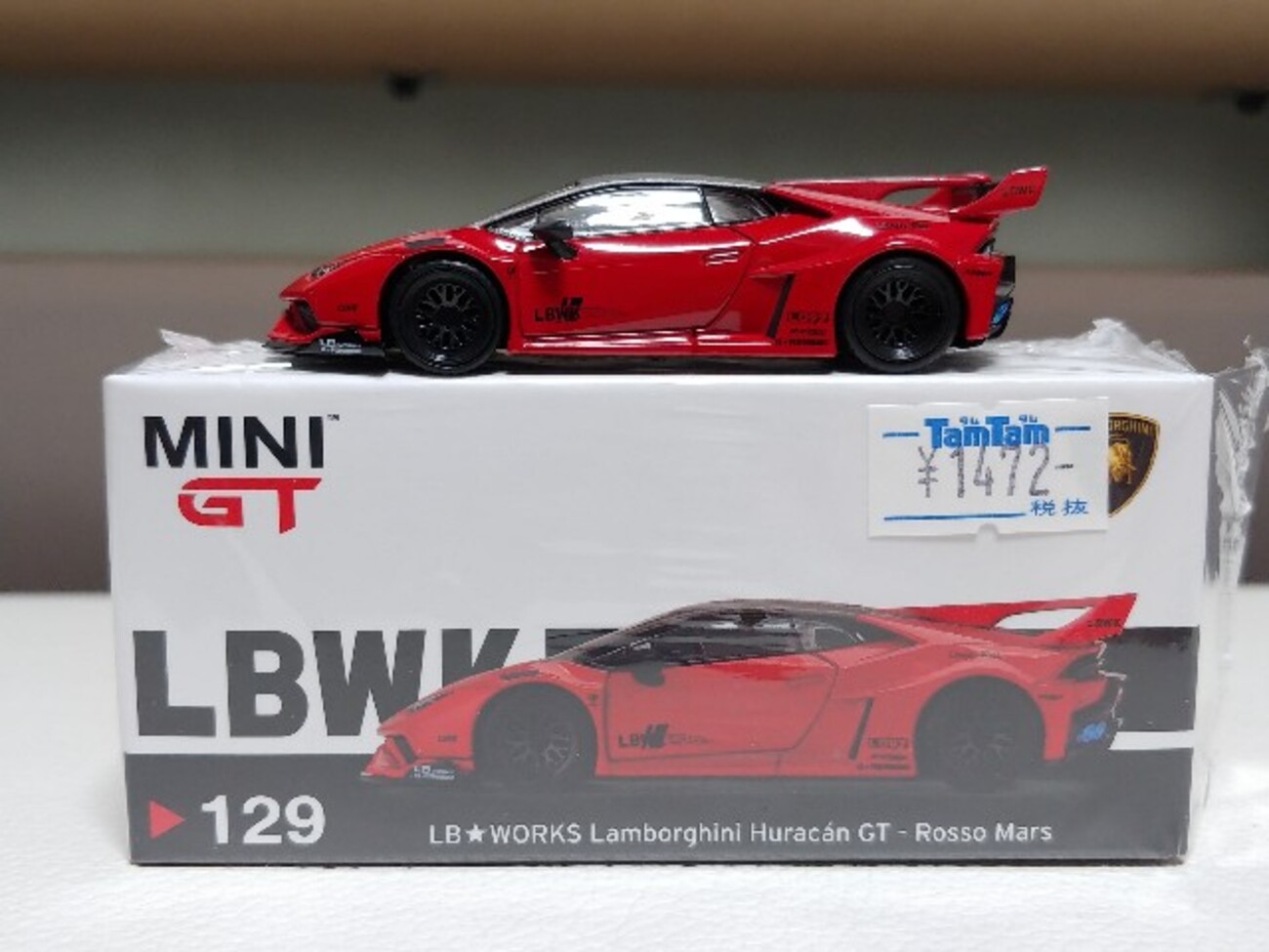 MINIGT ミニGT　LBワークス　ランボルギーニ ウラカンGT　ロッソマーズ Amazon | MINIGT 1/64 LBワークス ランボルギーニ ウラカン