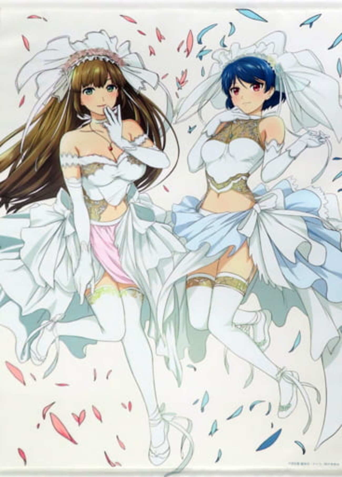 今橘陽菜＆橘瑠衣(ウエディングドレス) 描き起こしB2タペストリー 