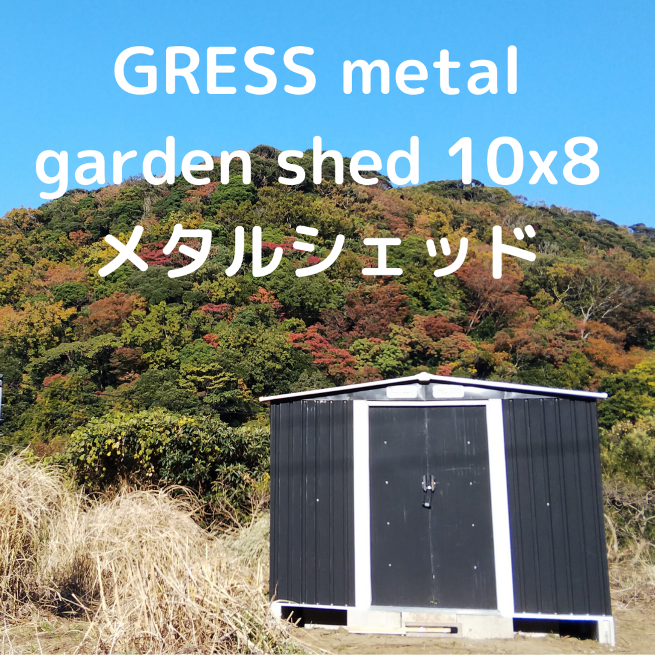 低評価・格安物置(GRESS metal garden shed 10x8 メタルシェッド)を 