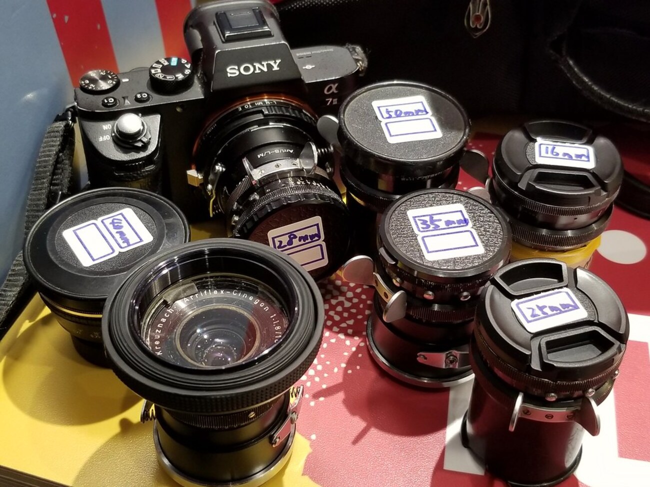 オールドレンズ】Arriflex STDマウントレンズ7本を比べてみる【α7II