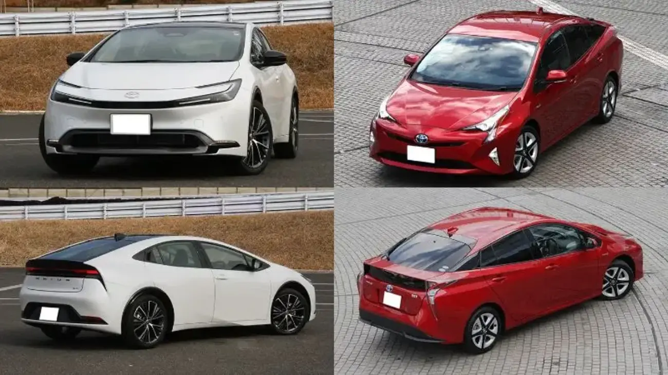 60プリウスZグレード 19インチホイール 新車トヨタディーラー外し 浅黒い
