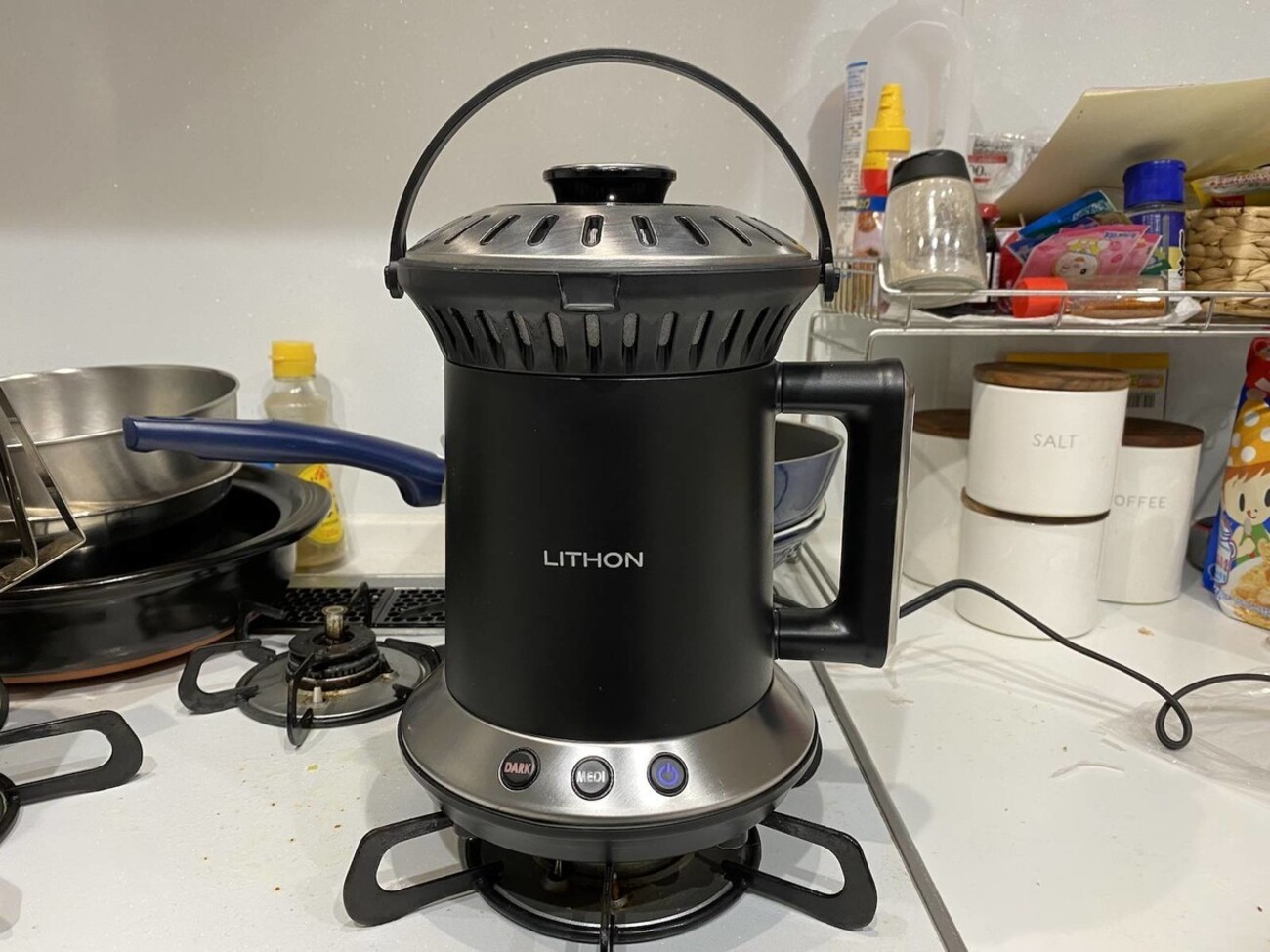 LITHON ホームロースター はたし KLRT-002B 自宅でコーヒー焙煎