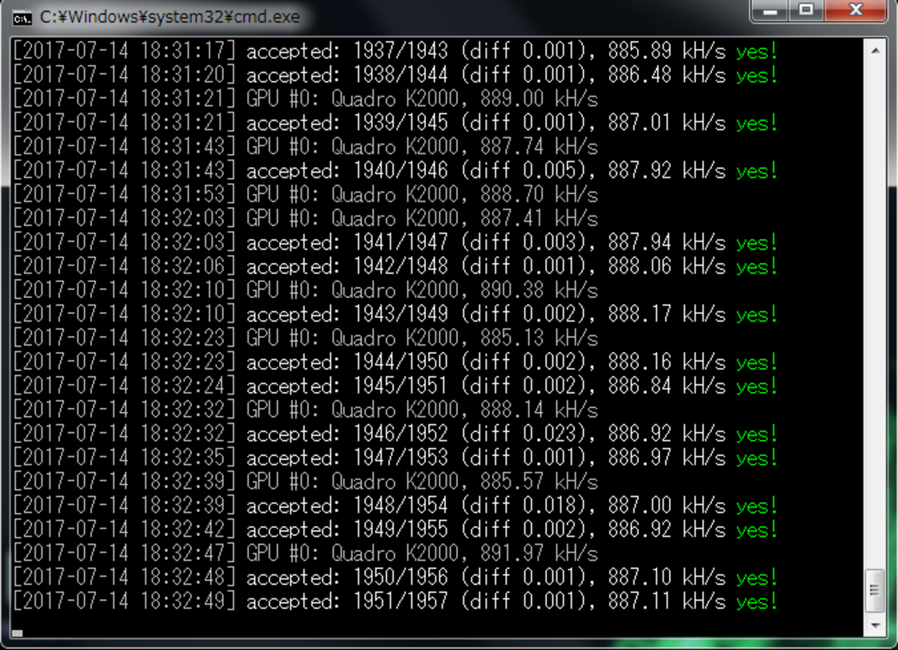 モナーコインをマイニングしてみた - リロノウネリ