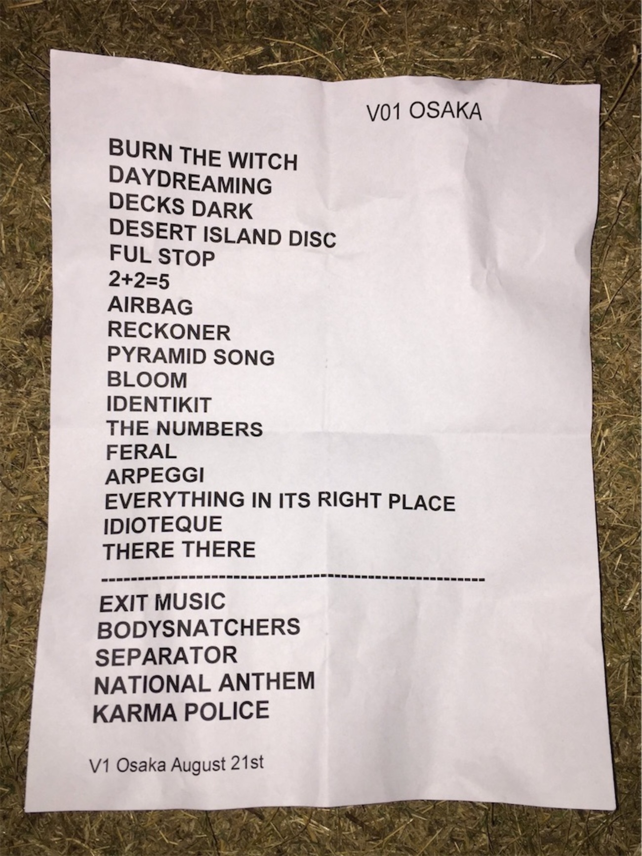 RADIOHEAD＠Summer Sonic 2016 大阪 東京(8/20,21) - (don