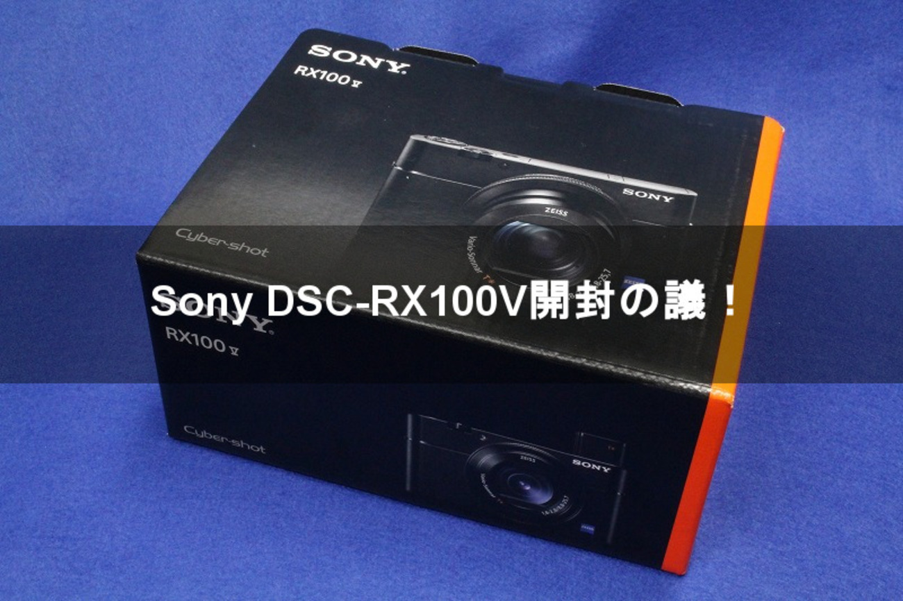 Sony DSC-RX100V開封の議！【ソニー RX100M5】 - 8090rock