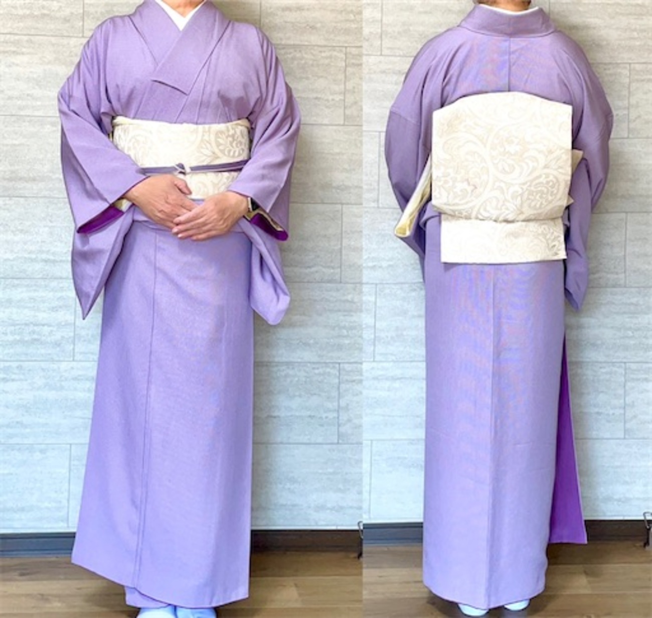 5月10日のお稽古に菫色角通しの江戸小紋で。 - こと子の日々の暮らし方