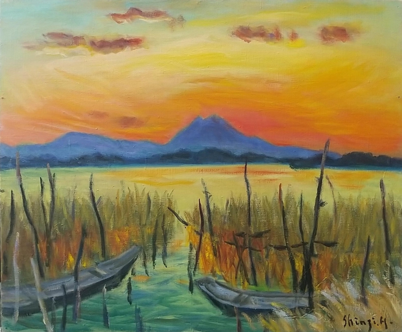 絵画「根子岳」2006 P10 油絵 油彩画 アート 風景画 絵画「根子岳」2006 P10 油絵 油彩画 アート 風景画 【公式通販】