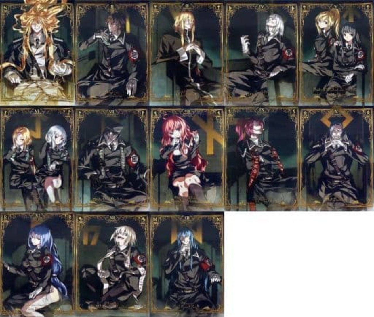 今黒円卓聖槍十三騎士団B2タペストリーセット(13本セット) 「Dies irae 