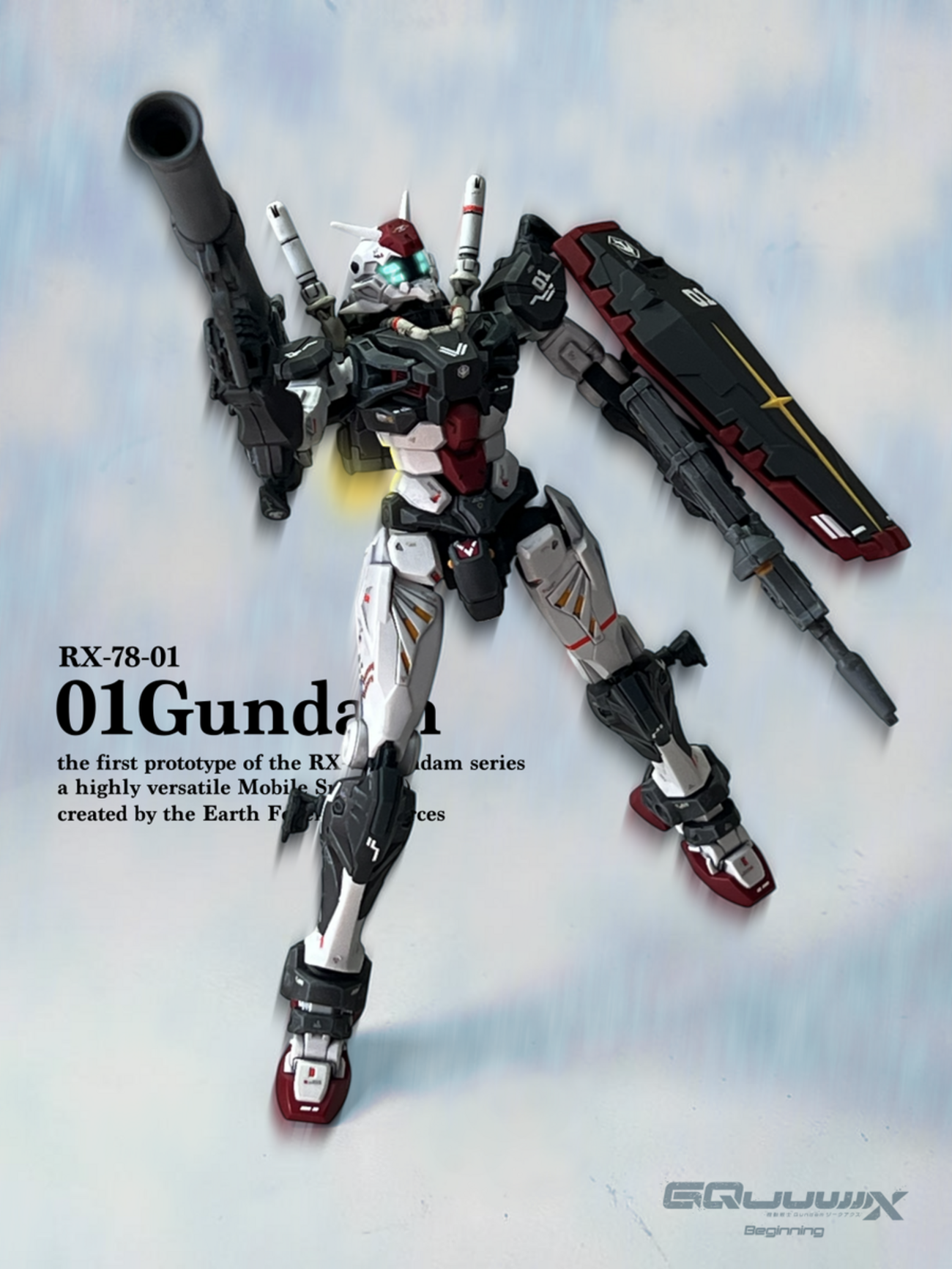 HG1/144 01ガンダム製作完成 01Gundam paint and build - digital