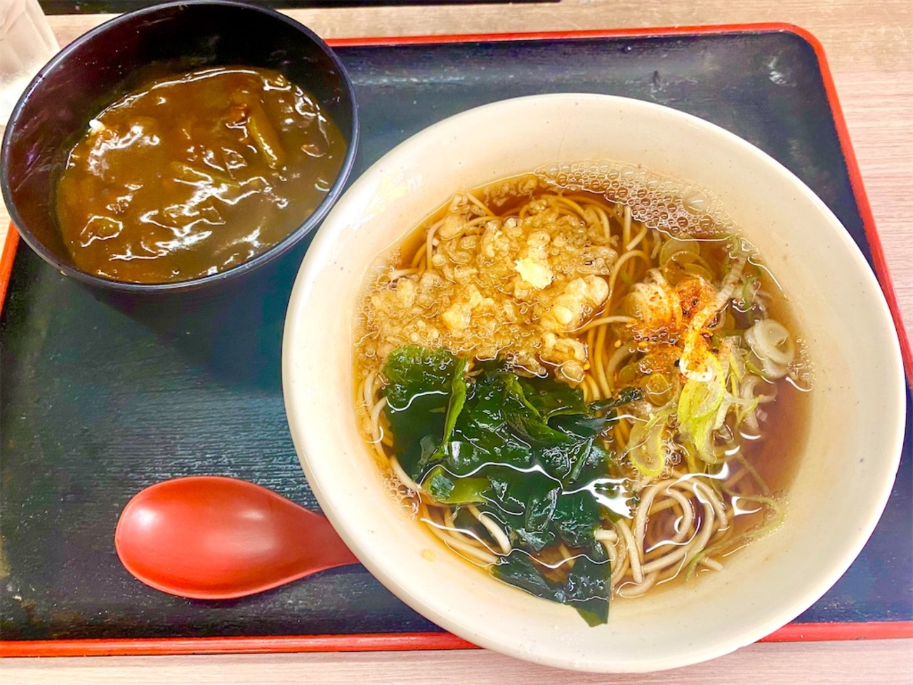 あり賀せいろう（馬喰横山）朝食セット•カレー - 音•麺•酒