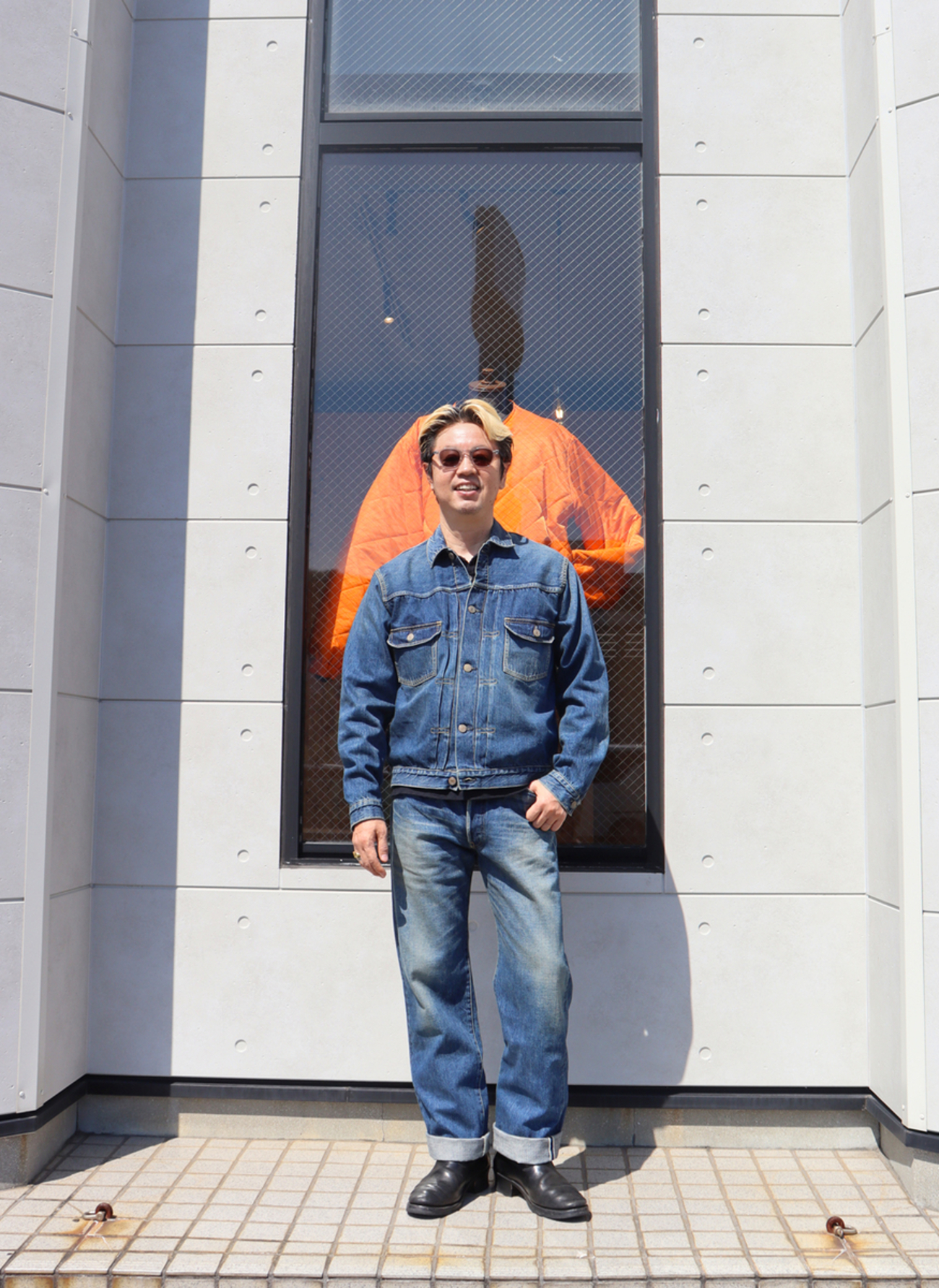 アメカジスタイルDenim on Denimコーデ Studio D