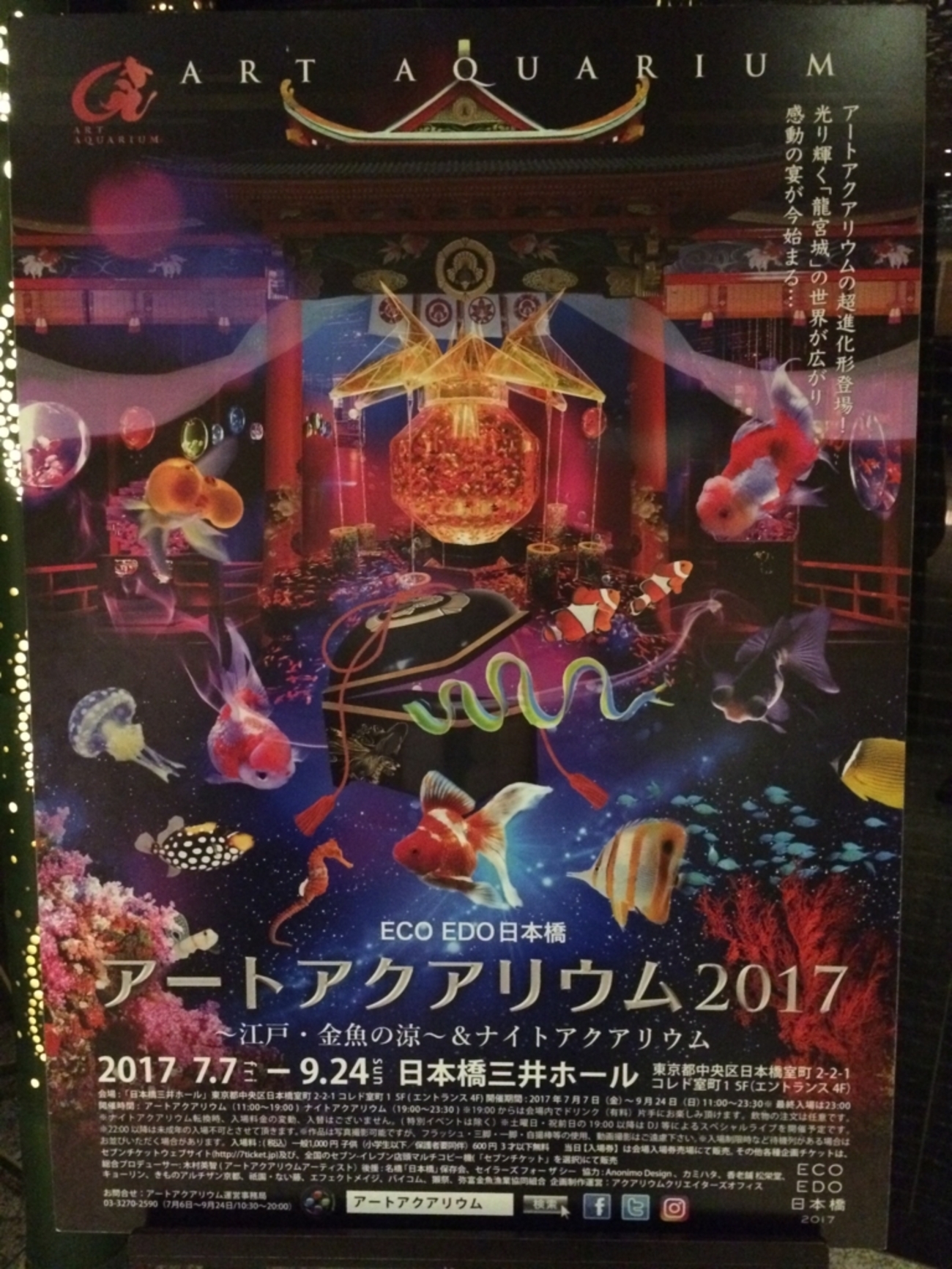 竜宮城で金魚を愛でる『アートアクアリウム2017』に行ってきました 