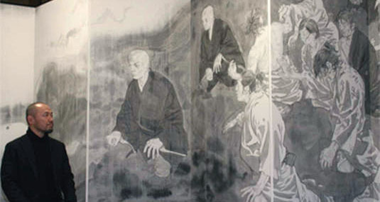 井上雄彦「親鸞」屏風 - isop18