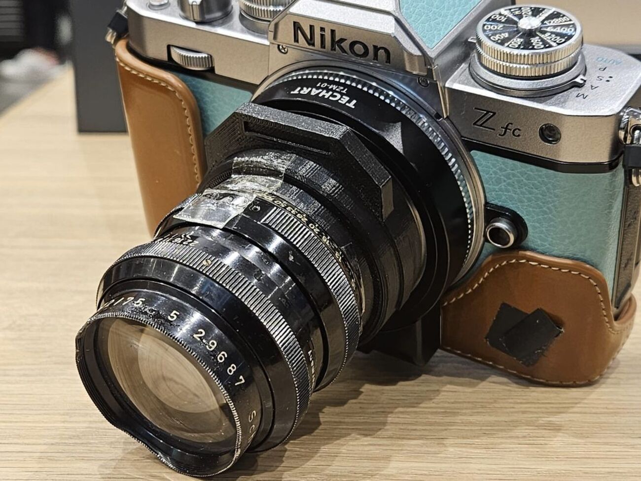 51美品 改造レンズ　バブルボケpenti E 30mm アダプター付　L39 000000001994_hIjt0Yl.jpg