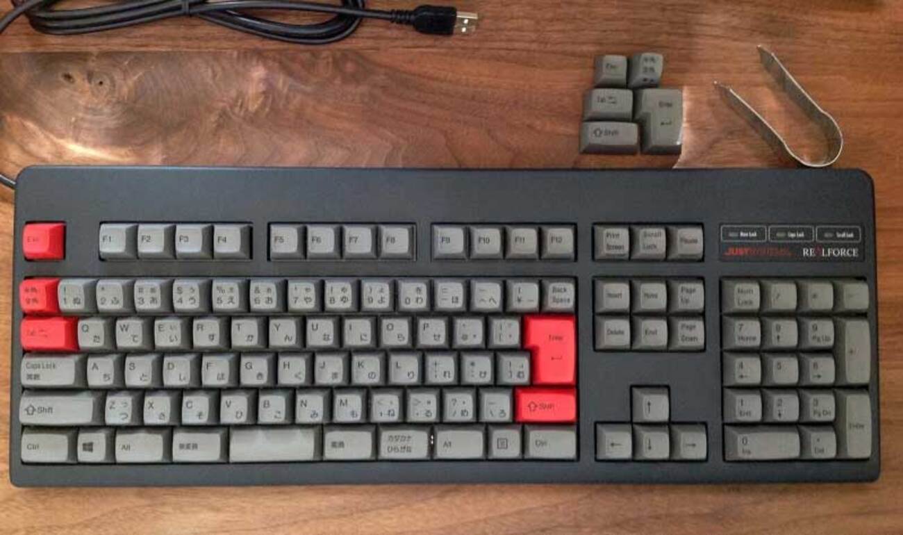 東プレ製高級キーボード REALFORCE 108UG-HiPro（ジャストシステム 