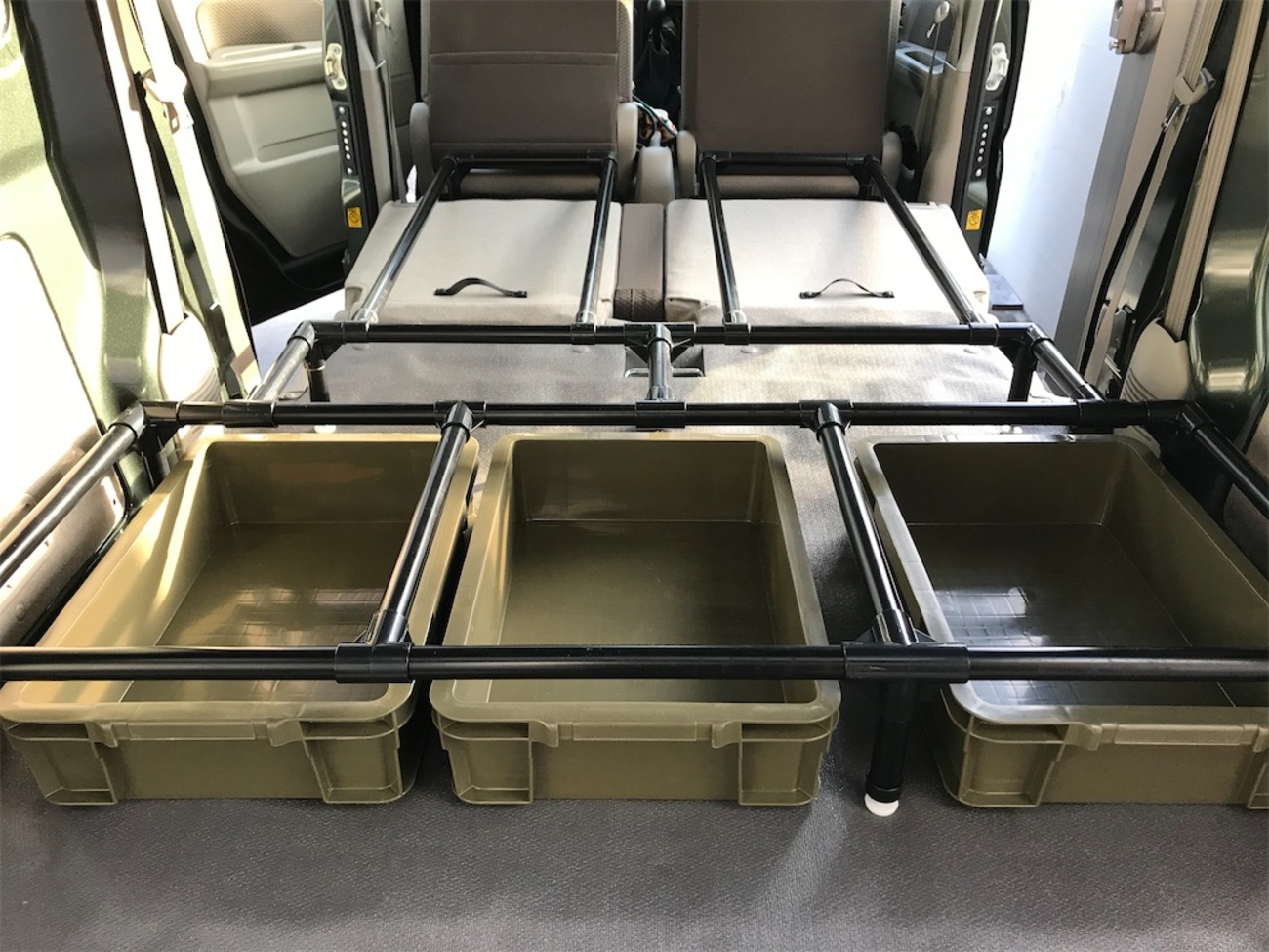 DIYで車にフラット床を作成する その①【エブリィ DA17V】 - VWT6 