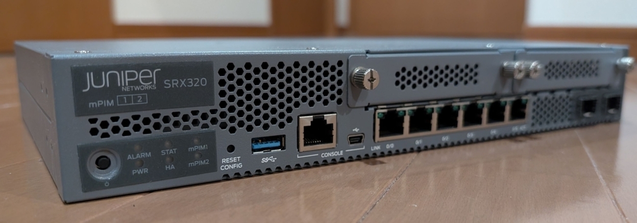 Sr 320 Router SRX320を宅内ルーターとして使ってみた。 ~その1~ - 横浜539のブログ