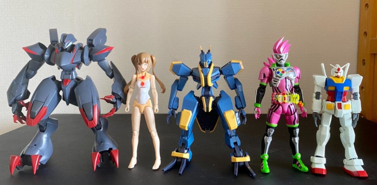 メガミデバイス（美少女プラモデル）の身長を比較【ガンプラや他の 