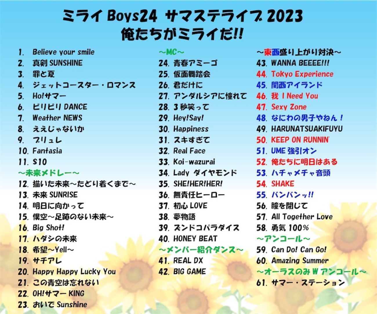 サマステライブ 2023 ペンライトトップ ミラボ 少年忍者（サマ 