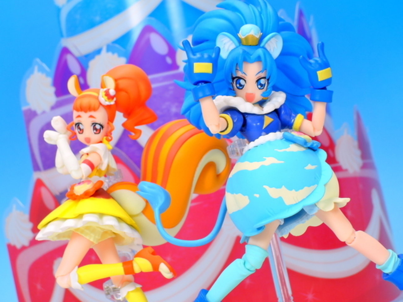 S.H.フィギュアーツ キュアカスタード＆キュアジェラートセット で遊ぶ 