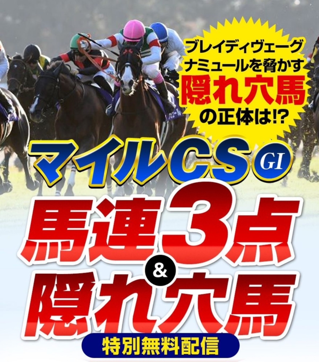 【マイルCSの馬連3点!】 - 【公式】馬ん福の競馬予想ブログ