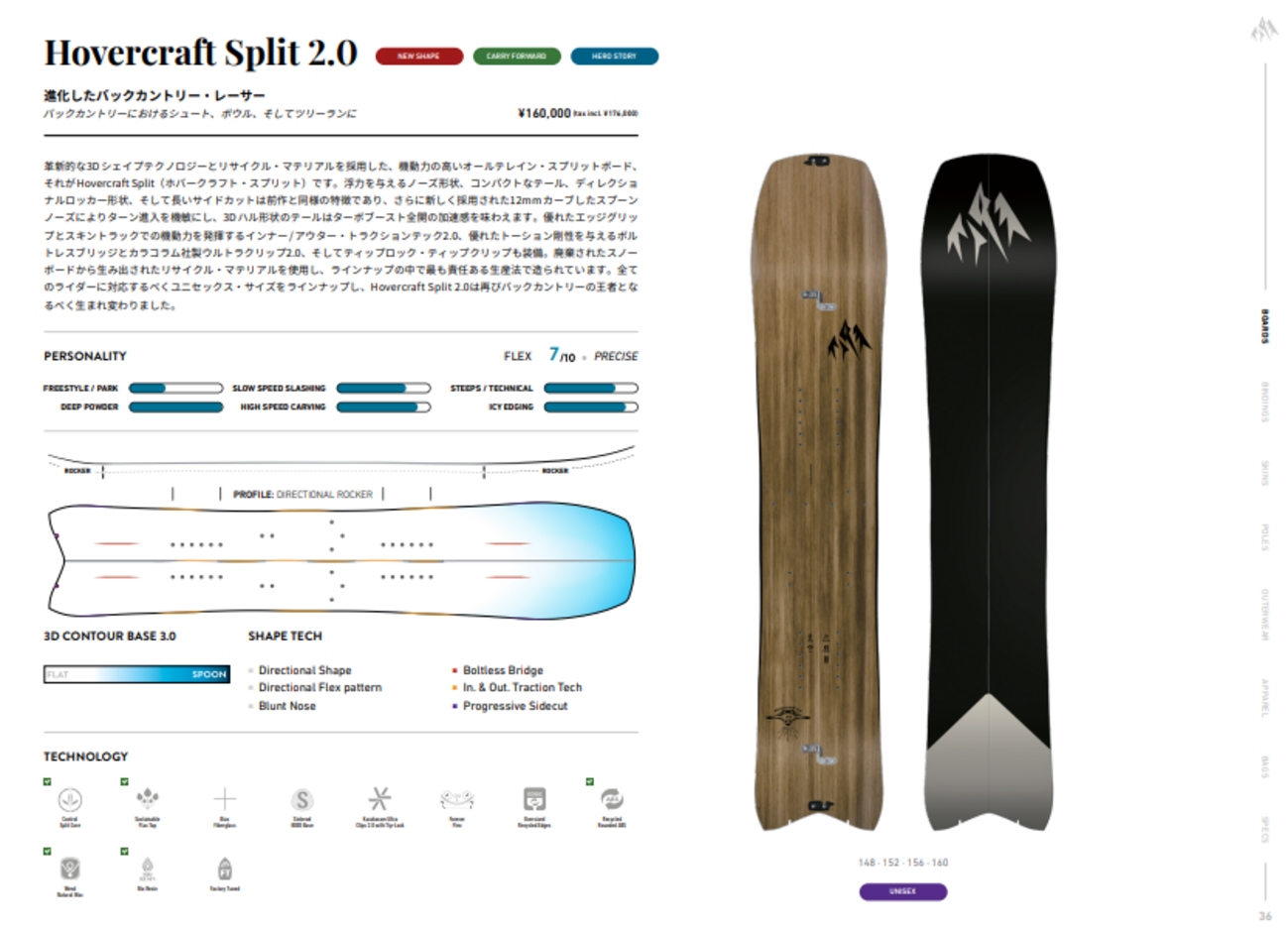 HPS TAKA SPLIT 161cm スプリットボード サロモン（【23-24 SPLIT 