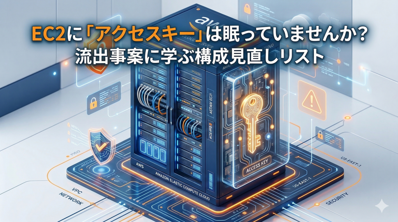 EC2に「アクセスキー」は眠っていませんか？流出事案に学ぶ構成見直しリスト | サーバーワークスエンジニアブログ