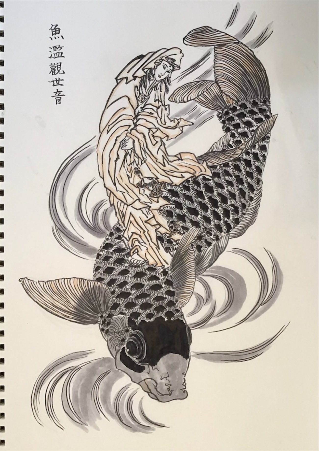絵画　魚 Artist：Ochiai Yoshiiku 落合芳幾（Japanese,1833–1904