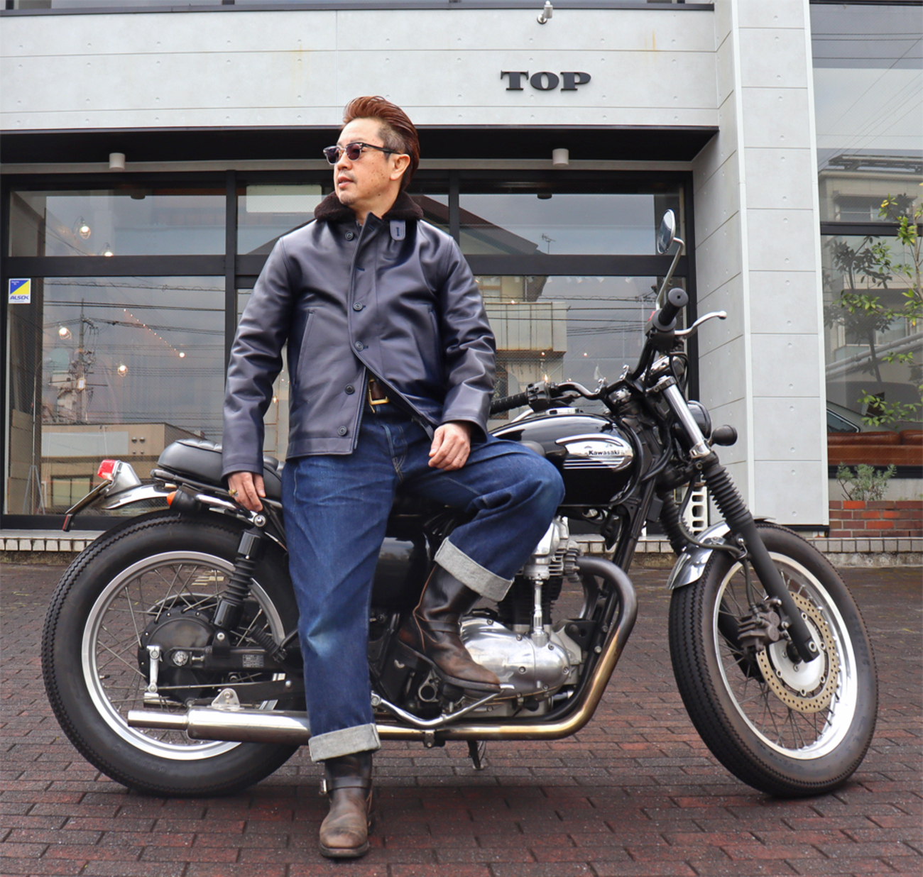 Y2LEATHER ワイツーレザー 馬革 レザージャケット サイズ38 ちいさく