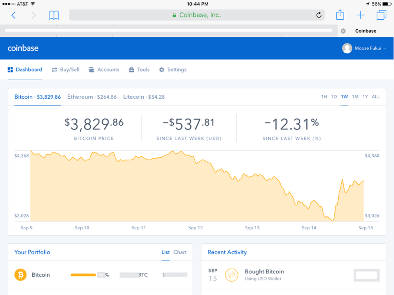2018年版: アメリカ駐在員が3分で教えるCoinbaseの使い方・口座開設手順・入金方法 - 駐在員へらじかのアメリカ生活、子育て、マイルの記録