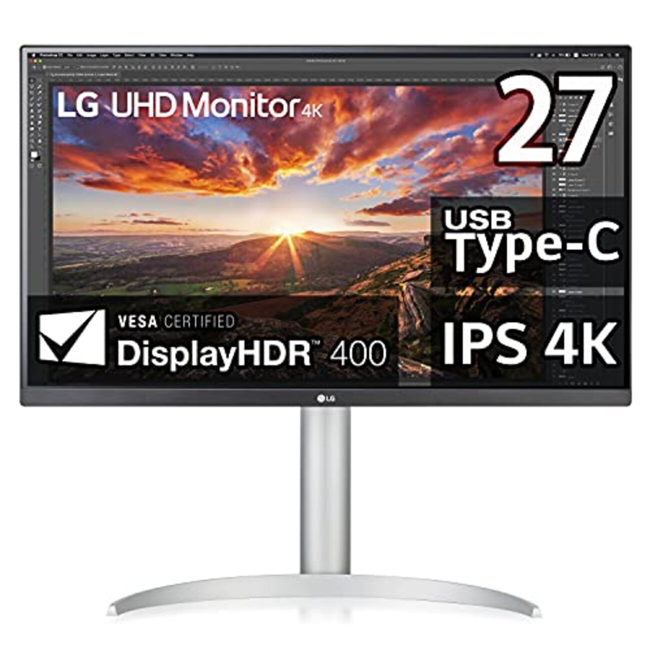 27インチLGモニター（27QN600-Bと27UP850-W） - ヘ音記号の