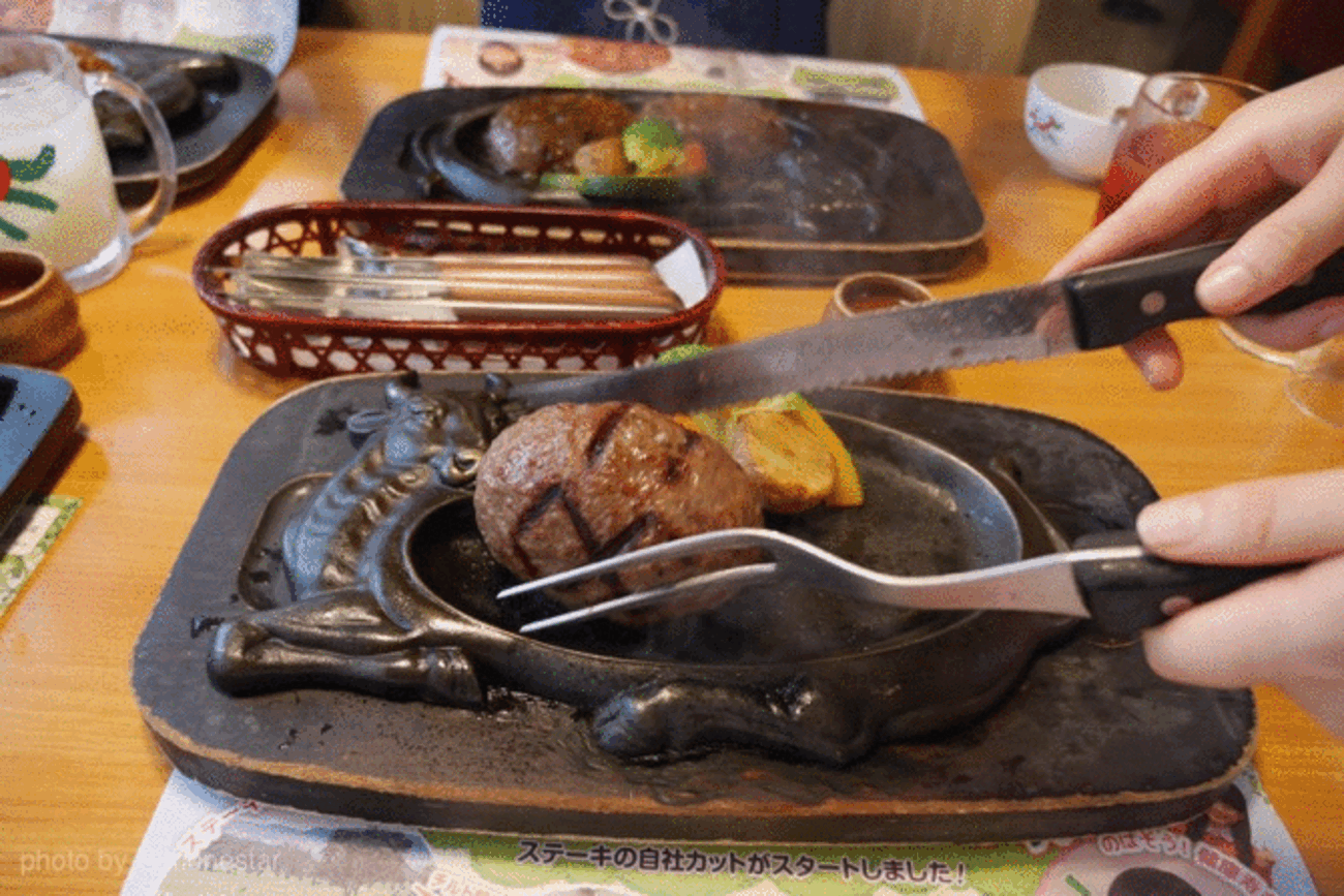 げんこつハンバーグ エースジーン(GENE)ジェットパッカーs 38L 飛び散る肉汁】さわやかの「げんこつハンバーグ」今回はあえて