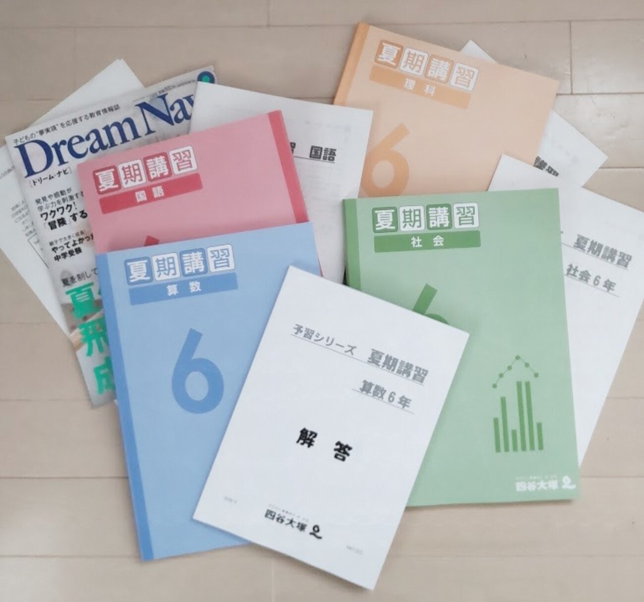 進学くらぶ（小6）の夏期講習教材が到着 - おぐら家のおぼえ書き