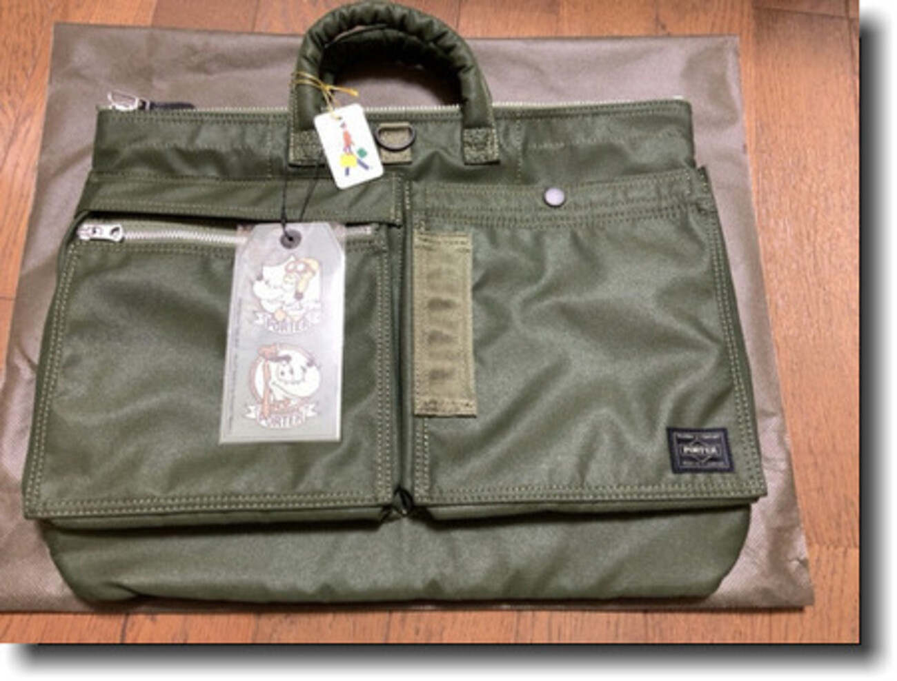 PORTER / PORTER FLYING ACE 2WAY SHORT HELMET BAG (Olivedrab) - k 