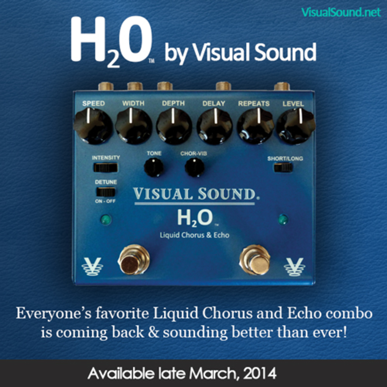 Visual Sound H2O コーラスエコー　ディレイ　大幅値下げ中 Visual Sound H2O コーラス・ディレイ