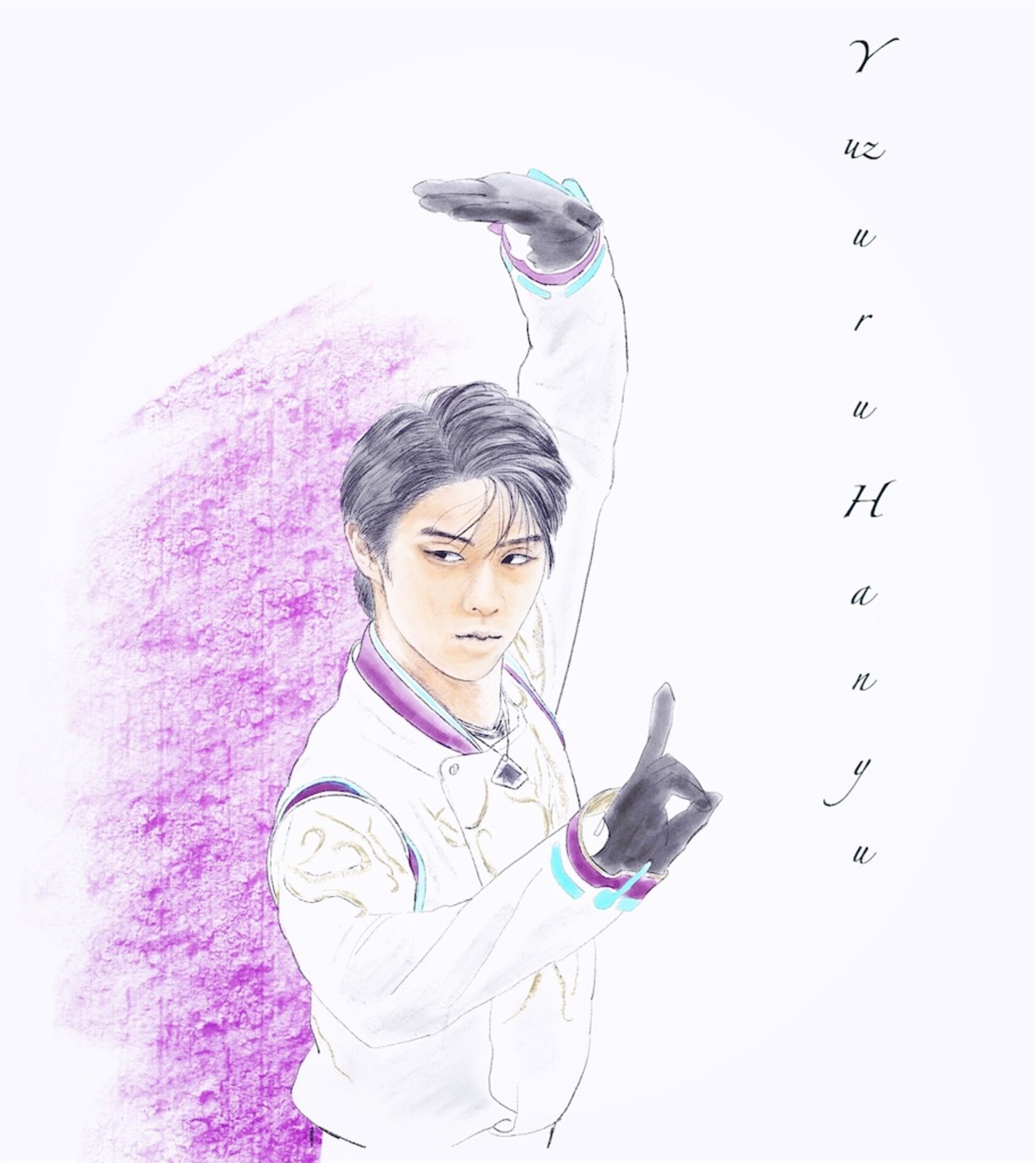 羽生結弦 イラスト原画 車前子 on Twitter | Patinaje, Personajes, Pintura y dibujo