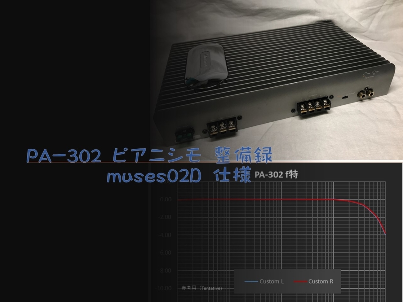 Nakamichi PA-302 モバイルパワーアンプ ナカミチ パワーアンプ PA-302 カスタム・メンテナンス 2023-04
