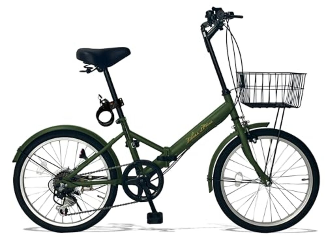 防犯登録コミコミ20インチアルミ折り畳み自転車中古