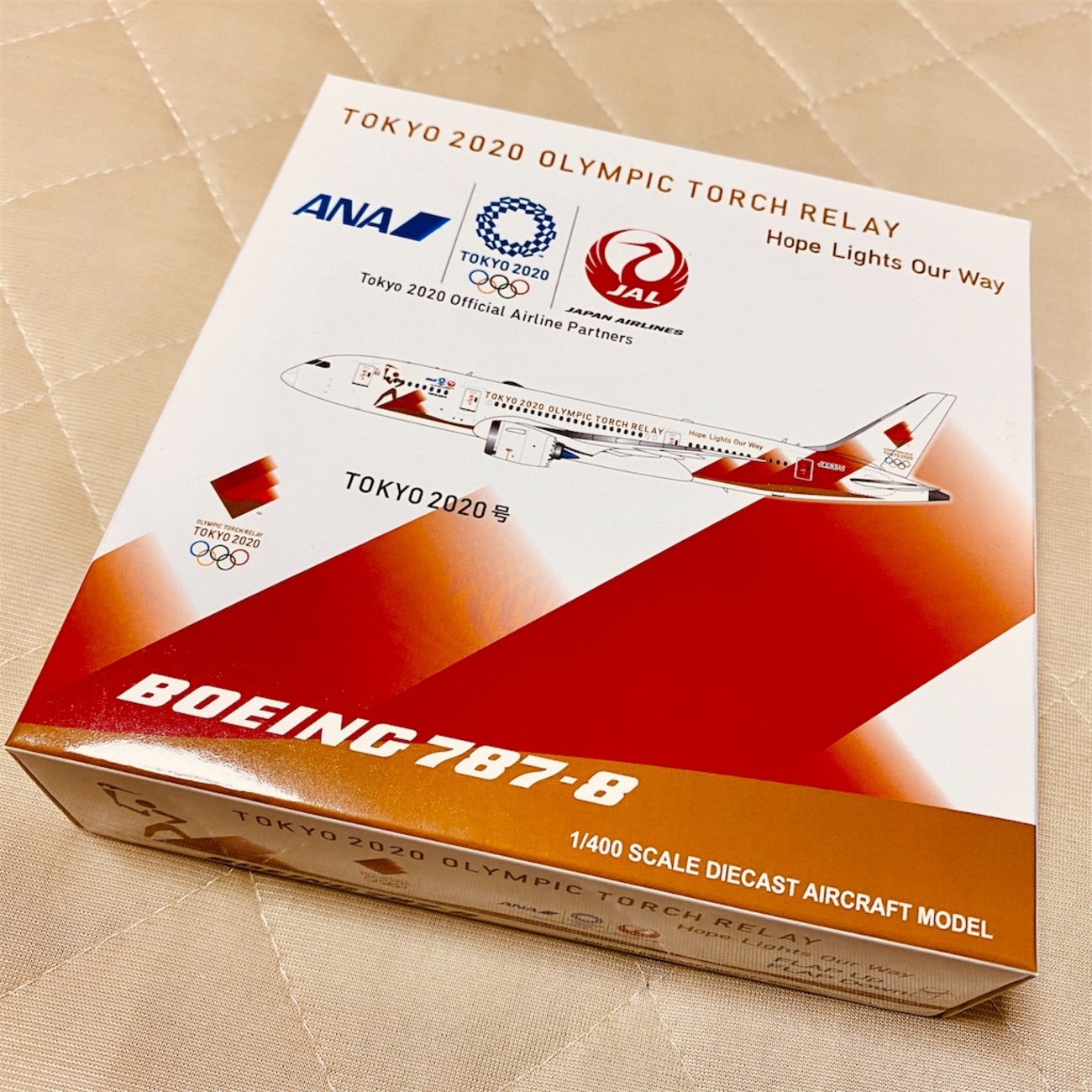 TOKYO 2020号 - 聖火輸送機 1/400（JA837J）がデリバリーされました