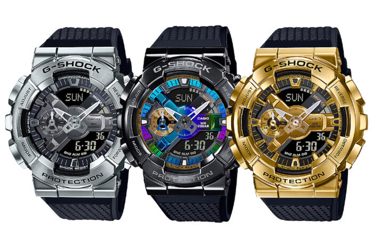 GM-110B-1AJF(ブラック・メタル×マルチカラー)【G-SHOCK】Gステンレス 