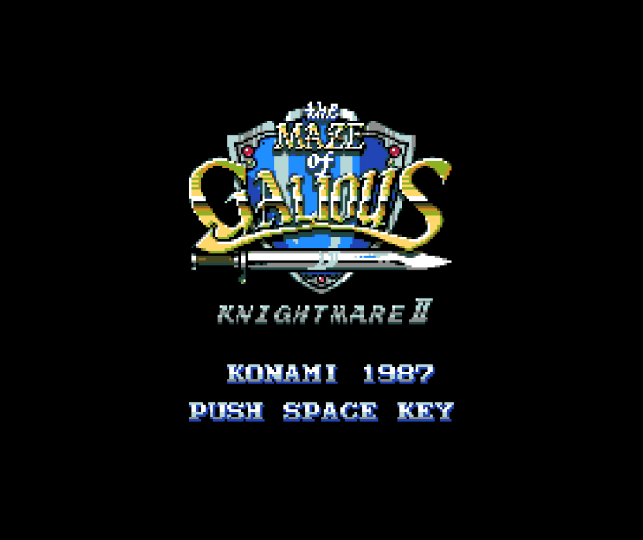 MSX版 ガリウスの迷宮 を MSX2版 に改造するパッチ - No Gadget, No Life