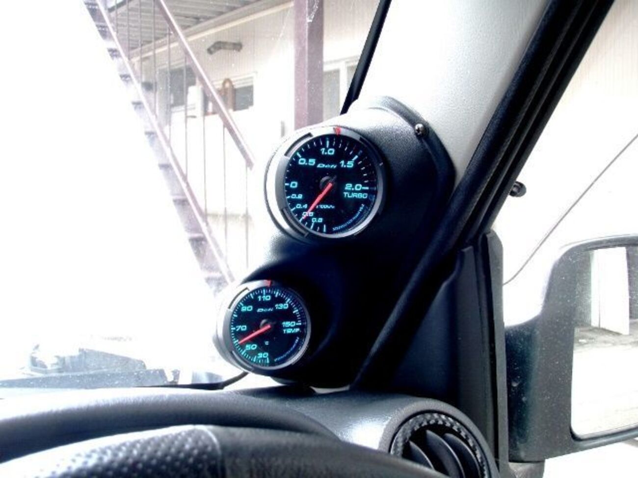 ジムニー JB23W 9型 Defi ブースト計 ＆ 水温計取り付け - 藻岩颪に豊 