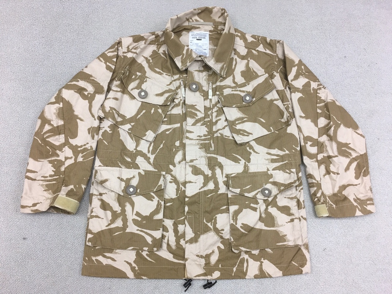 軽量化と強度アップ！【イギリスの軍服】陸軍砂漠用迷彩ジャケット 