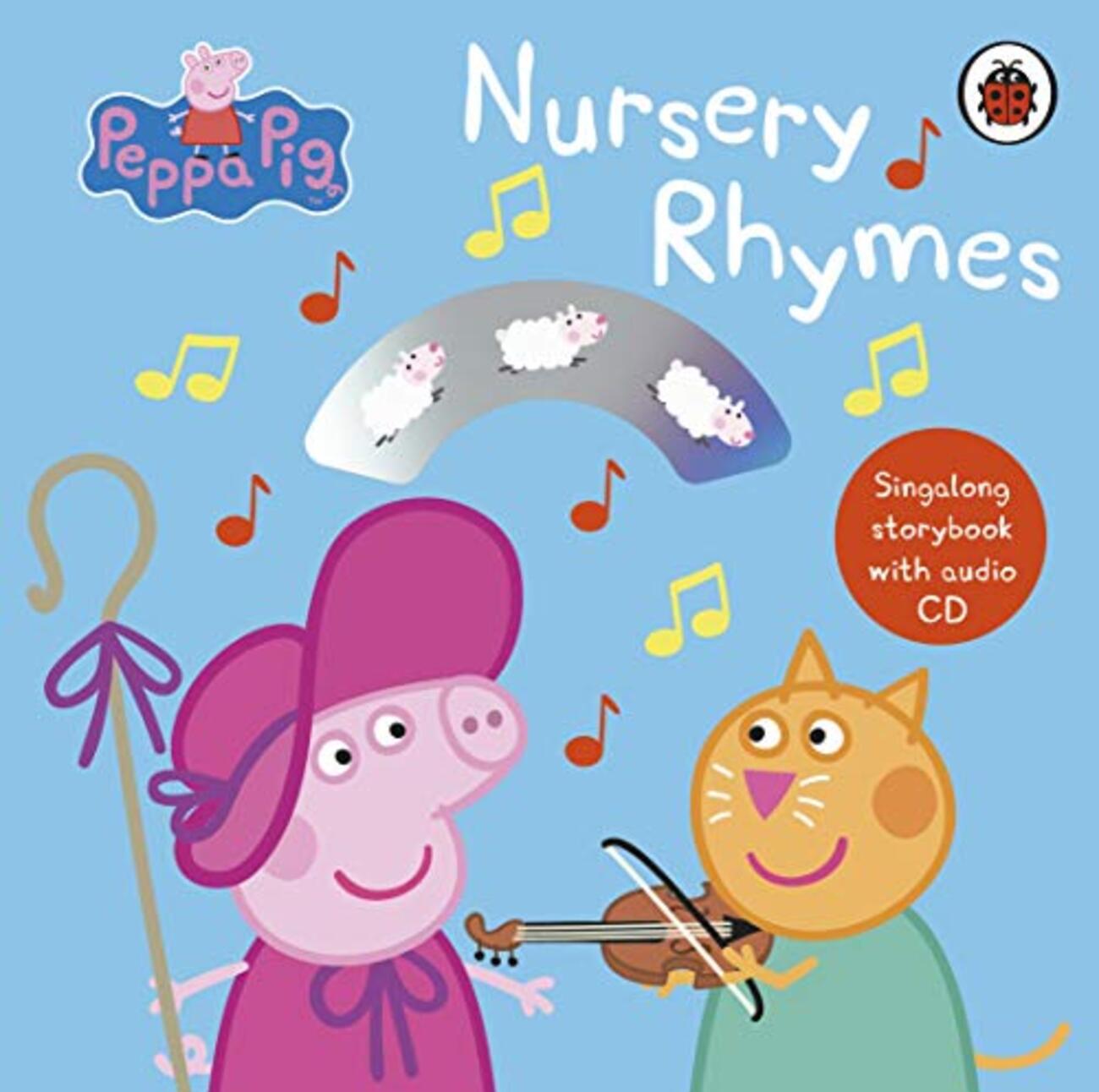 Peppa Pigたちのお話を通して英語の童謡を楽しめるCD付きボードブック 