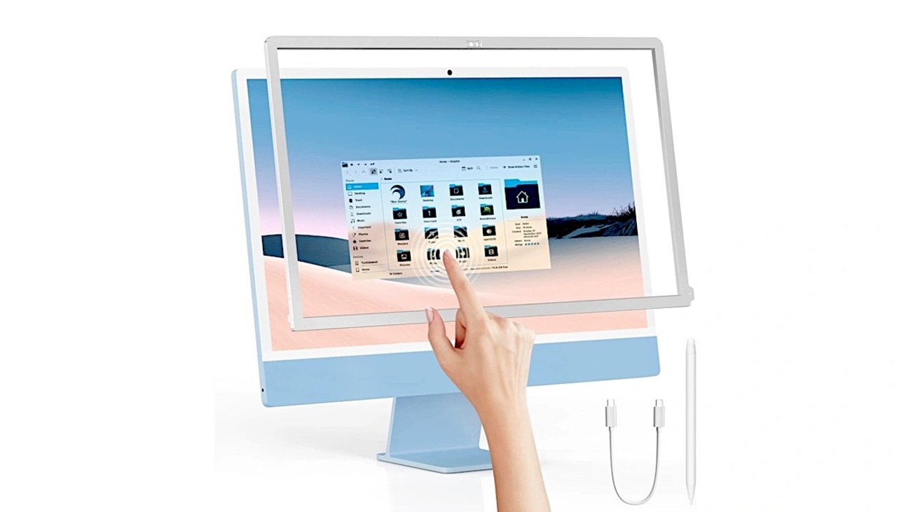 嘘でしょ？ iMac 24インチの画面をタッチスクリーン化できるフレーム 