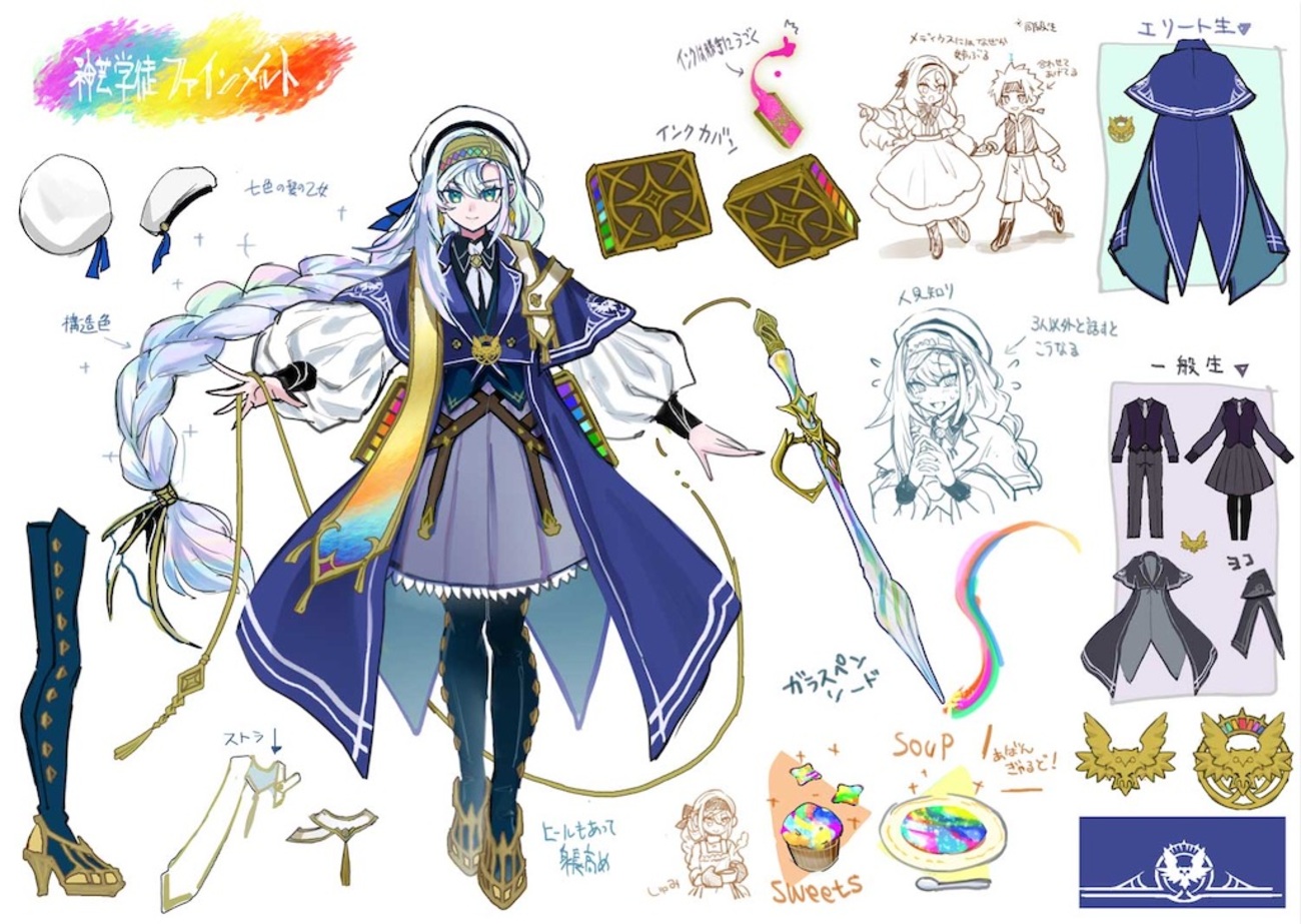 無垢なる者 メディウス』、『神芸学徒 ファインメルト』の設定画が公開 