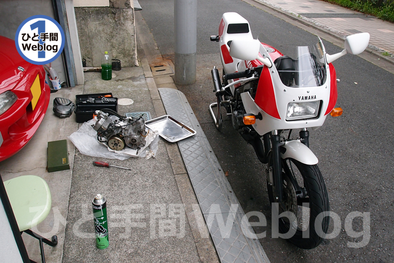 3TY型TZR125に搭載された2RMエンジンに見切りを付け、中古2RMエンジン 