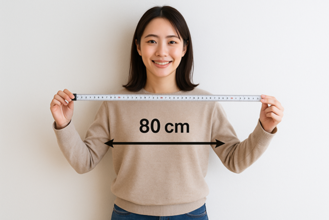 80cmってどのくらい？ 身近なモノでサイズ感がわかる8つのヒント 