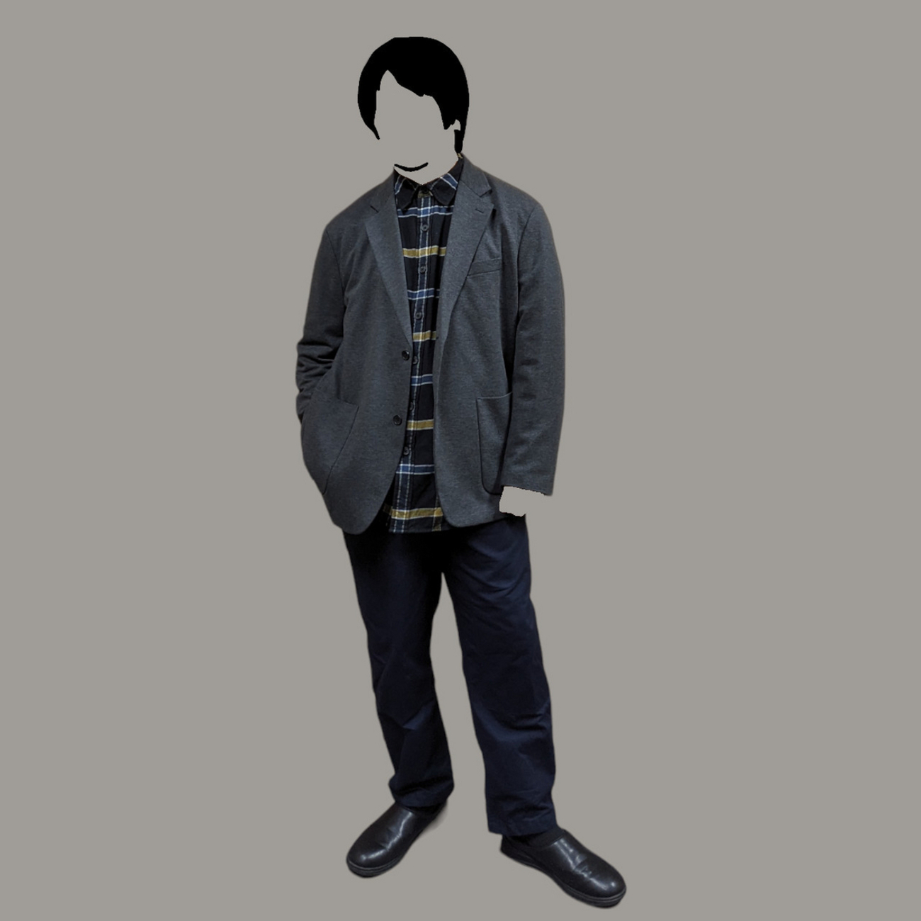ユニクロ コンフォートジャケット(4XL)を使った冬コーデ - 肉厚メンズ 